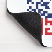 I Liebe Laos (Khoy Huk Lao) Flag QR Code | Lao Gee Mousepad (Ecke)