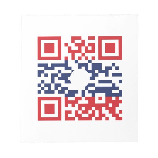 I Liebe Laos (Khoy Huk Lao) Flag QR Code | Lao Gee Notizblock (Vorderseite)