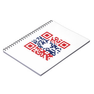 I Liebe Laos (Khoy Huk Lao) Flag QR Code   Lao Gee Notizblock