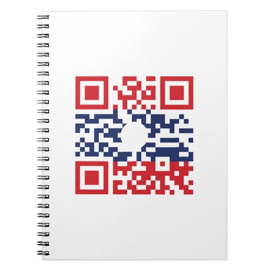 I Liebe Laos (Khoy Huk Lao) Flag QR Code | Lao Gee Notizblock (Vorderseite)