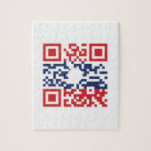 I Liebe Laos (Khoy Huk Lao) Flag QR Code | Lao Gee Puzzle (Vertikal)