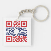 I Liebe Laos (Khoy Huk Lao) Flag QR Code | Lao Gee Schlüsselanhänger (Rückseite)