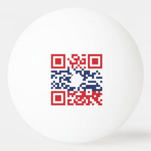 I Liebe Laos (Khoy Huk Lao) Flag QR Code Lao Gee Tischtennisball