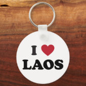 I Liebe Laos Schlüsselanhänger (Vorderseite)