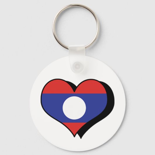 I Liebe Laos Schlüsselanhänger (Vorderseite)
