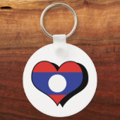 I Liebe Laos Schlüsselanhänger (Vorderseite)