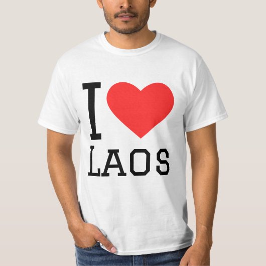 I Liebe Laos T-Shirt (Vorderseite)