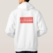 I Liebe Laravel Hoodie (Rückseite)
