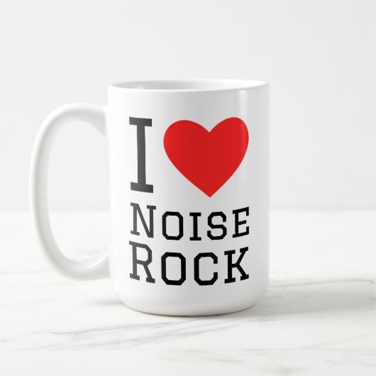 I Liebe Lärm Rock Kaffeetasse (Links)