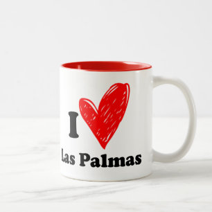 I Liebe Las Palmas Zweifarbige Tasse