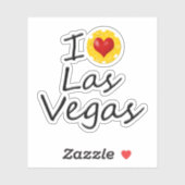 I Liebe Las Vegas Aufkleber (Blatt)