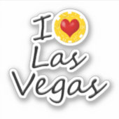 I Liebe Las Vegas Aufkleber (Vorderseite)