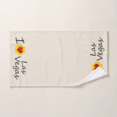 I Liebe Las Vegas Poker Chip Badhandtuch Set (Handtuch)