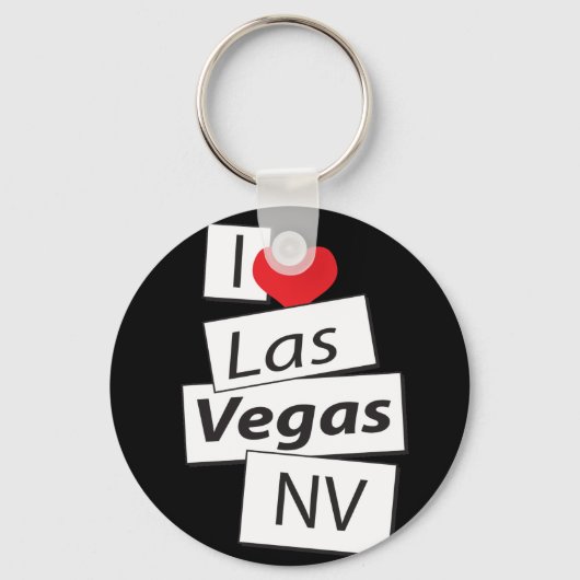 I Liebe Las Vegas Schlüsselanhänger (Vorderseite)