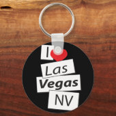 I Liebe Las Vegas Schlüsselanhänger (Vorderseite)