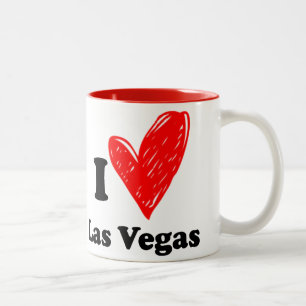 I Liebe Las Vegas Zweifarbige Tasse