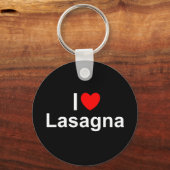I Liebe Lasagna Schlüsselanhänger (Vorderseite)