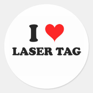 I Liebe-Laser-Umbau Runder Aufkleber