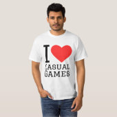 I Liebe lässiger Spiele T-Shirt (Vorne ganz)