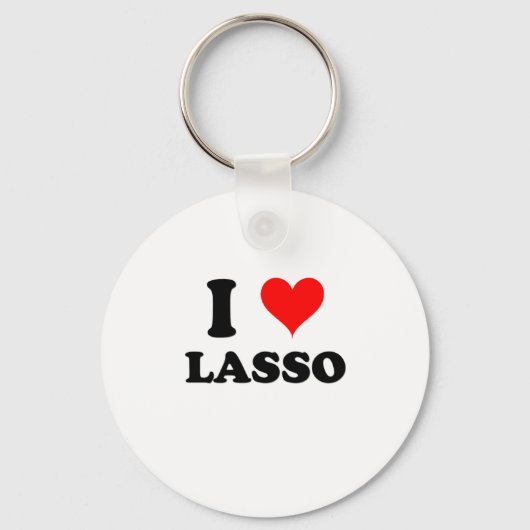I Liebe Lasso Schlüsselanhänger (Vorderseite)