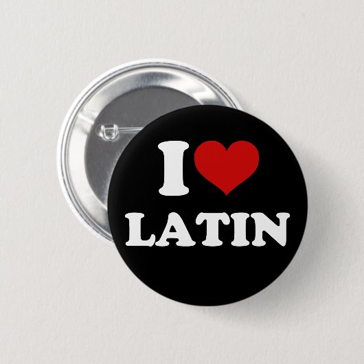 I Liebe Latein Button (Vorne & Hinten)