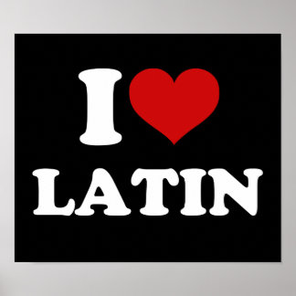 I Liebe Latein Poster