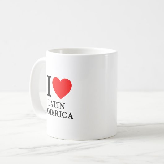 I Liebe Lateinamerika Kaffeetasse (Vorderseite Links)