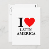 I Liebe Lateinamerika Postkarte (Vorne/Hinten)