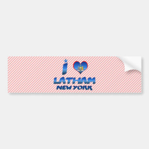 I Liebe Latham, New York Autoaufkleber