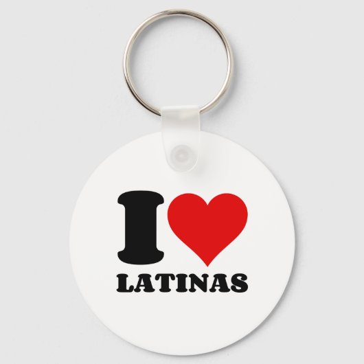 I LIEBE LATINAS HERZ SCHLÜSSELANHÄNGER (Vorderseite)