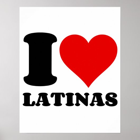 I LIEBE LATINAS POSTER (Vorne)