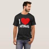 I Liebe Latinas Red Heart Latina Girlfriend I Lieb T-Shirt (Vorne ganz)
