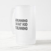 I Liebe-Laufen Mattglas Bierglas (Vorderseite Links)