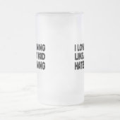 I Liebe-Laufen Mattglas Bierglas (Mittel)