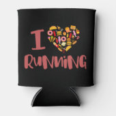 I Liebe läuft (für Lebensmittel) Dosenkühler (Vorderseite)