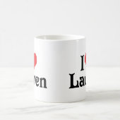 I Liebe Lauren Kaffeetasse (Mittel)