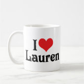 I Liebe Lauren Kaffeetasse (Links)
