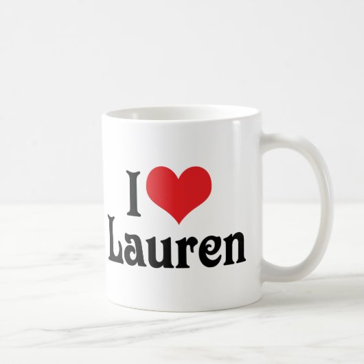 I Liebe Lauren Kaffeetasse (Rechts)