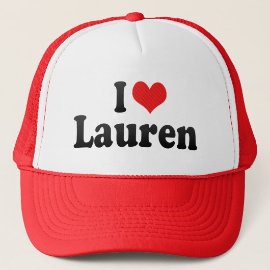 I Liebe Lauren Truckerkappe (Vorderseite)
