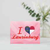 I Liebe Laurinburg, North Carolina Postkarte (Stehend Vorderseite)