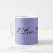 I Liebe Lavender Kaffeetasse (Vorderseite Links)