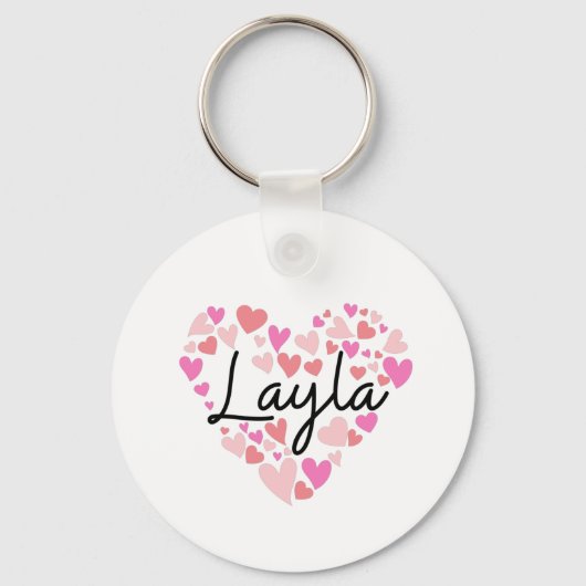 I Liebe Layla Schlüsselanhänger (Vorderseite)