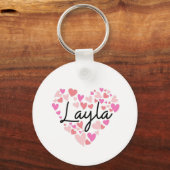 I Liebe Layla Schlüsselanhänger (Vorderseite)