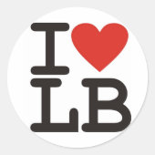 I Liebe LB Sticker (Vorderseite)