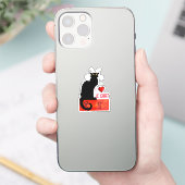 I Liebe Le Chat Noir Aufkleber (Telefon)