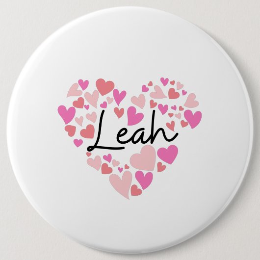 I Liebe Leah Button (Vorderseite)