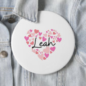 I Liebe Leah Button (Beispiel)