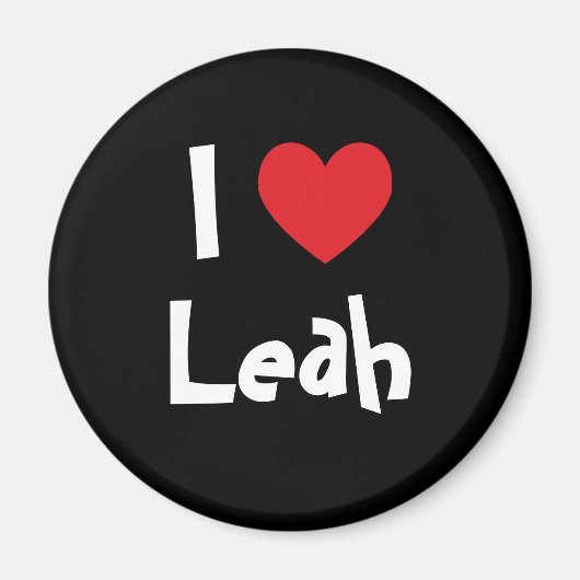 I Liebe Leah Magnet (Vorne)