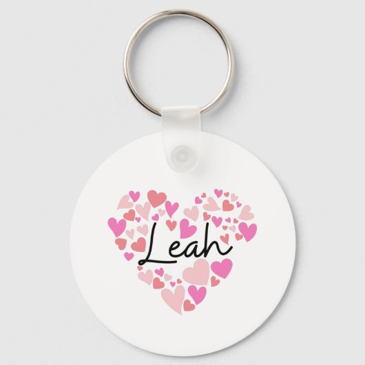 I Liebe Leah Schlüsselanhänger (Vorderseite)