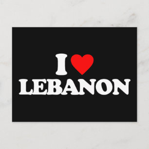 I LIEBE LEBANON POSTKARTE